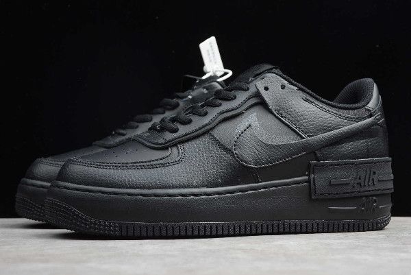 nike air force 1 shadow triple black