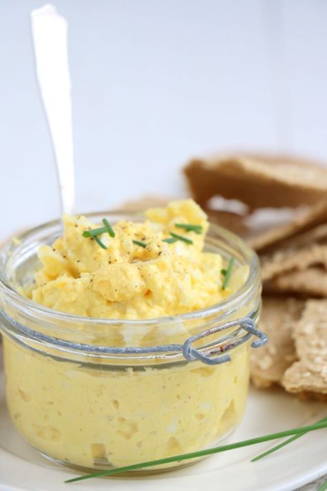 eiersalade met kerrie en mosterd | gezond eten | pinterest