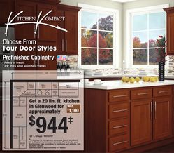 Kitchen Kompact 20' Lshape Prefinished Cabinetry In Glenwood Endearing Kitchen Cabinets Menards Inspiration Kitchen Kompact 20' Lshape Prefinished Cabinetry In Glenwood Adorable Kitchen Cabinets Menards Design Inspiration