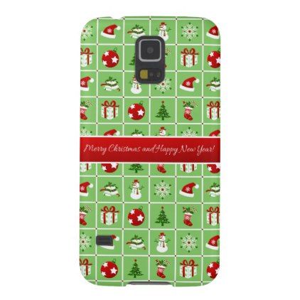 New Year pattern. Color Pictures. 2018. Galaxy S5 Case - New Year's Eve happ...