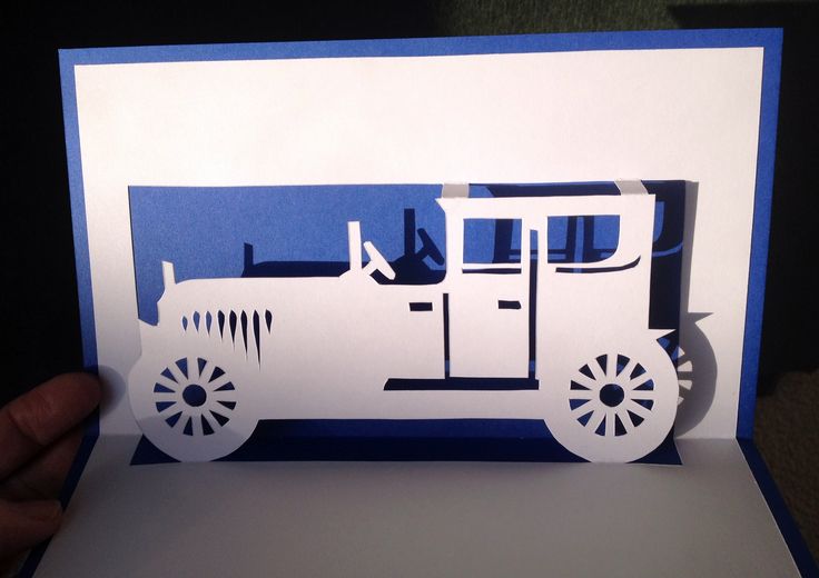 old fashion car pop up card pop up cards handmade tags for gifts templates