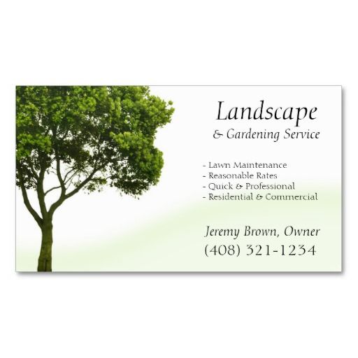 lawn mowing business cards