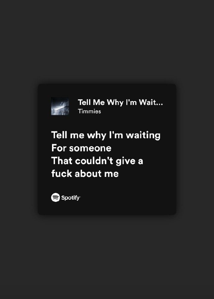 Tell Me Why I M Waiting Lyrics Tell Me Why I'm Waiting- Timmies, Shiloh Dynasty | Lyrics of english