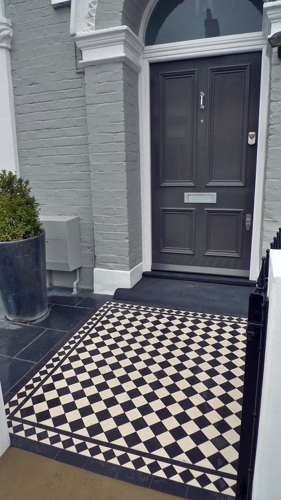 victorian front garden design london black and white victorian mosaic tile path - Front Garden Design Victorian Terrace victorian front garden design london black and white victorian mosaic tile path - Front Garden Design Victorian Terrace