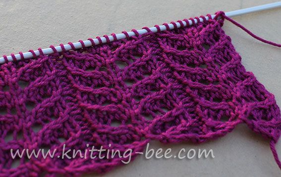 Branch Lace Knitting Stitch Pattern | Lace knitting stitches, Knit ...