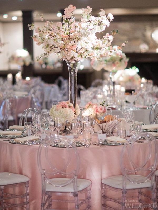 25 Best Pink Wedding Receptions Ideas On Pinterest Picture Perfect Wedding Decor With Blush Lamour Tablecloth Pink Receptionswedding Reception Decorationsspring
