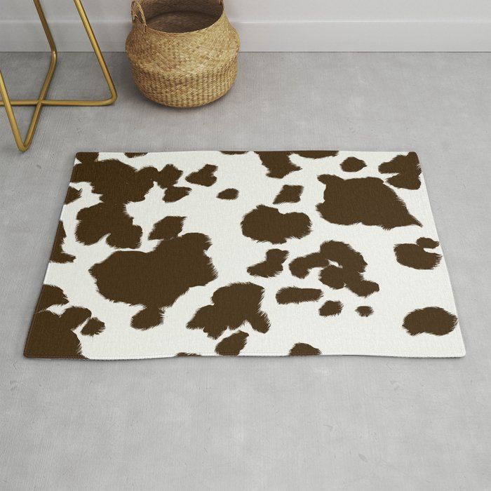 Cow Print Modern Throw Rug by Nataliyamaassen 2' x 3' in 2021 Cow