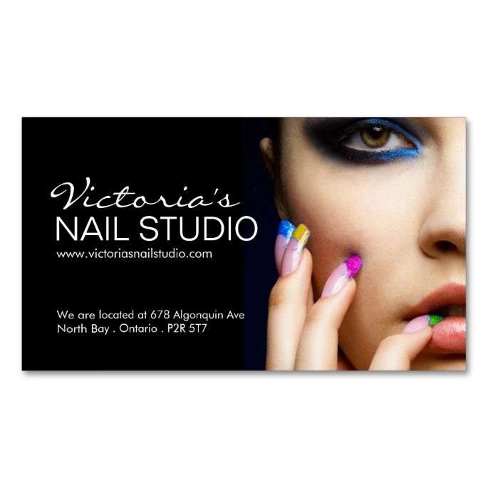 nail salon business cards