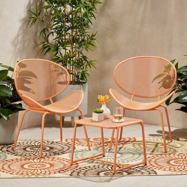 Roosevelt Metal 2 Person Seating Group Groups Used Outdoor Furniture Patio Sets Patio Furniture Sets, Two Person Patio Set