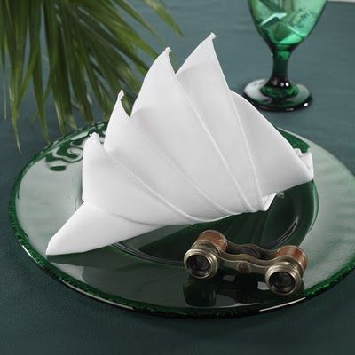 Best 25 Wedding Napkin Folding Ideas On Pinterest Opera A Fantastic And Por Fold In Her Book Dame Edna S Coffee