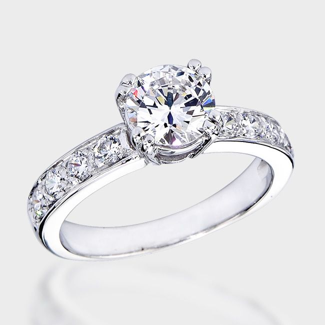 138 best Round Cut Engagement Rings Under $1000 images on Pinterest | Cz engagement rings Promise rings and Rounding