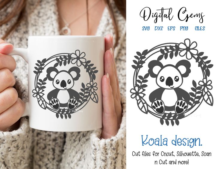 Download Koala SVG / DXF / EPS / PNG files | Vinyl designs