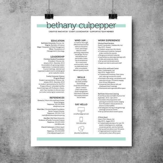 Custom resume