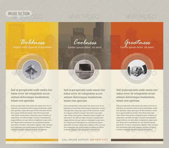 tri fold brochure layout