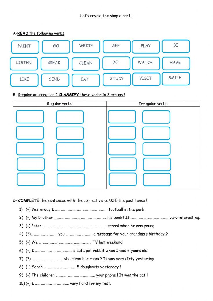 regular and irregular verbs online worksheet for 6emes you can do the exercises online or download t regular and irregular verbs irregular verbs verb practice