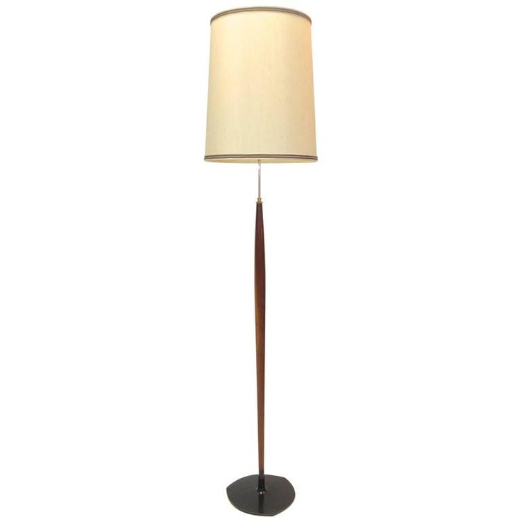 Scandinavian Tapered Teak Floor Lamp Lamps Scandinavian Tapered Teak Floor Lamp, Teak Floor Lamp