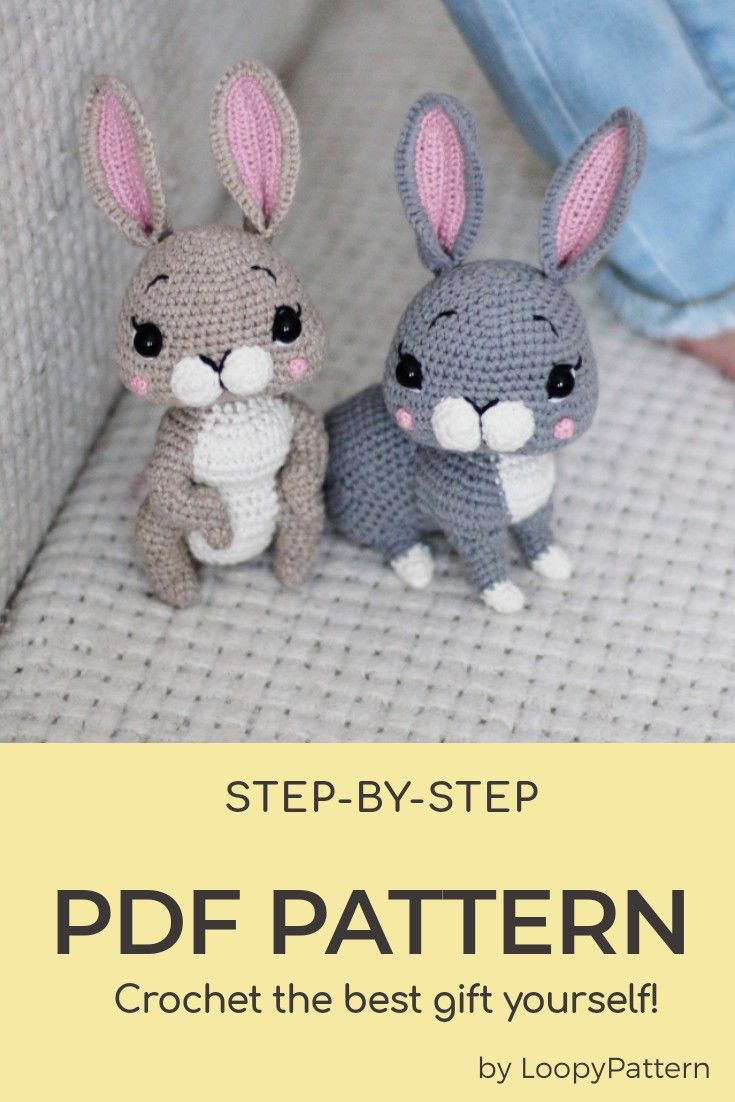 easter Amigurumi Bunny crochet bunny download Bunny Crochet Pattern Crochet Stuffed Animal doll PDF Pattern