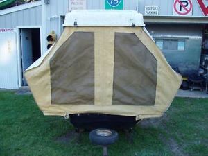 Vintage Travelite Pull Behind Pop Up Camper Trailer Motorcycle LK Rare Vintage Travelite Pull Behind Pop Up Camper Trailer Motorcycle LK Rare
