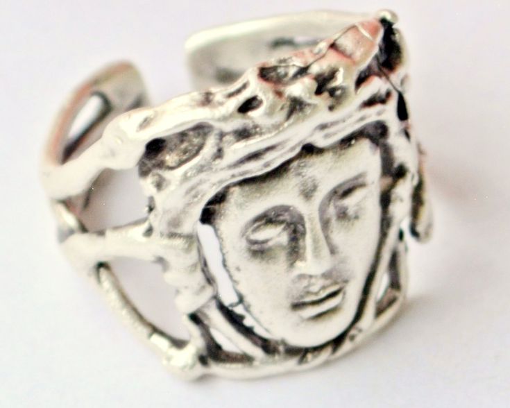 Greek Goddess Medusa Ring, Replica Legent Ring, Antique World Ring, Snake head W...