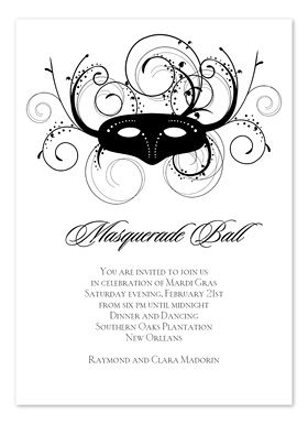 masquerade ball invitation templates