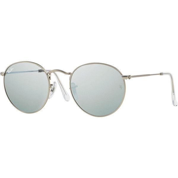 Ray Ban Round Metal Frame Sunglasses With Silver Mirror Lens 170 Liked On Polyvore Featuring Sunglass Frames Mirrored Ray Ban Round Metal Frame Sunglasses, Round Mirror Lens Metal Frame Sunglasses