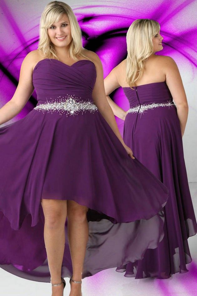 royal purple plus size dress