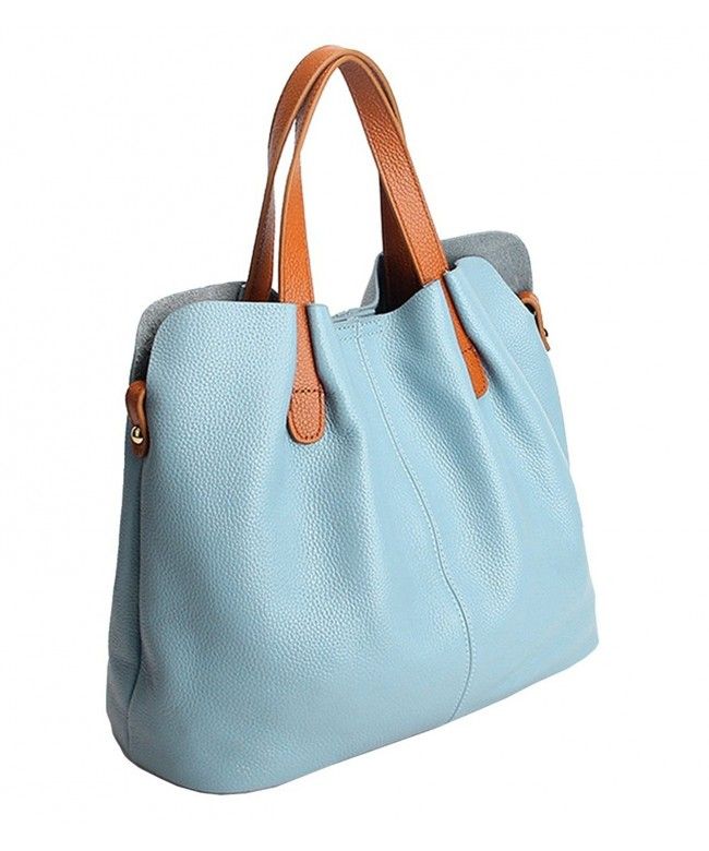 Womens Satchel Hobo Top Handle Tote Geuine Leather Handbag Shoulder Purse Light Blue C01882l8eak Genuine Totes Bags - Light Blue Leather Tote Bag Womens Satchel Hobo Top Handle Tote Geuine Leather Handbag Shoulder Purse Light Blue C01882l8eak Genuine Totes Bags - Light Blue Leather Tote Bag