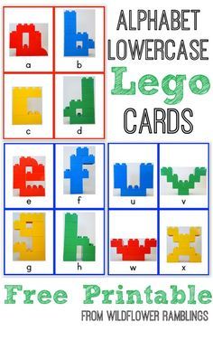 alphabet lego cards lowercase free printable lego letters alphabet