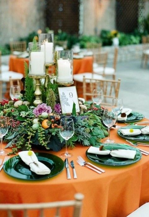 60 Best Fall Wedding Tablescapes Images On Pinterest Table 62 Fall Wedding Tablescapes