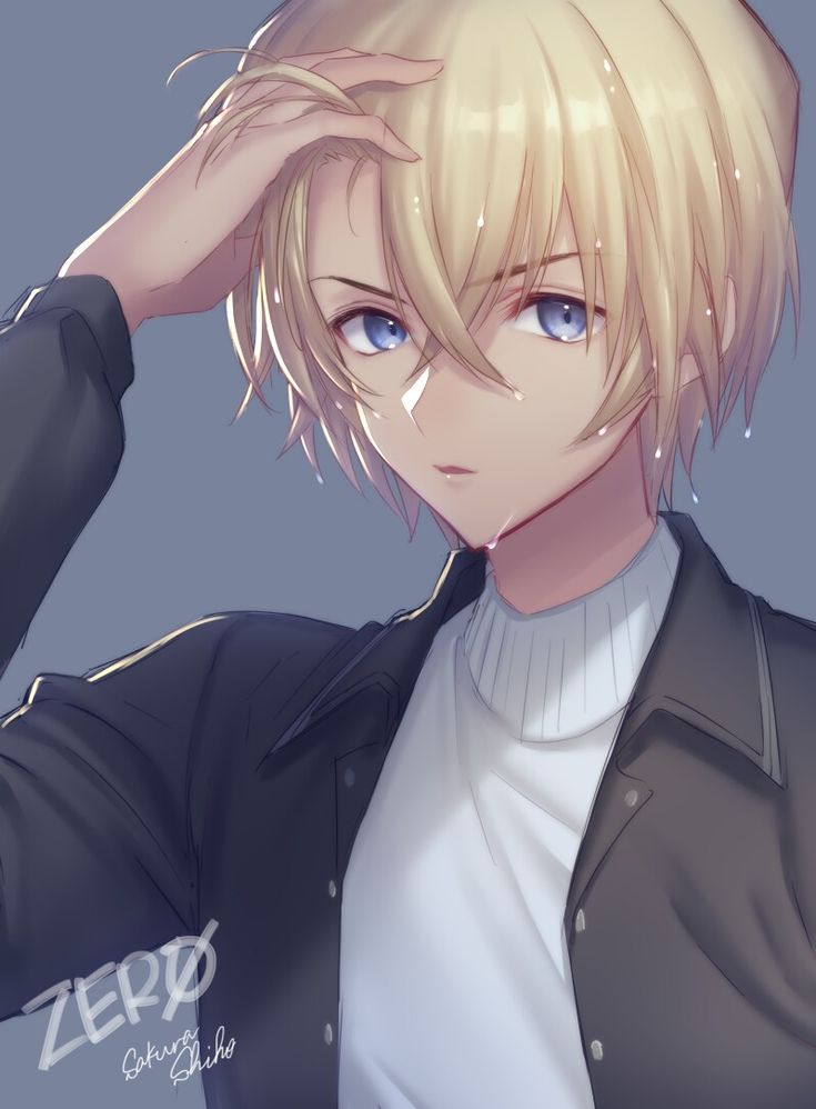 Anime guys with blonde hair and blue eyes