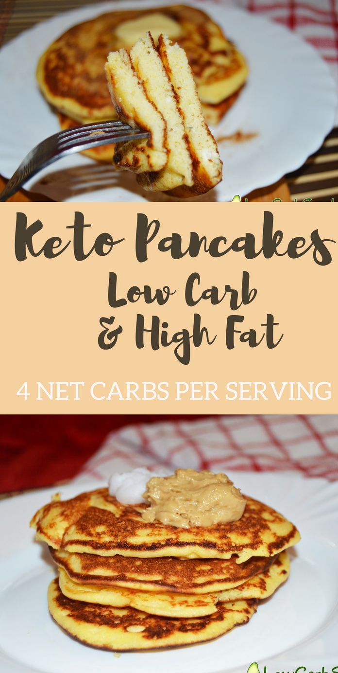 The best Keto Pancakes | Low Carb & High Fat