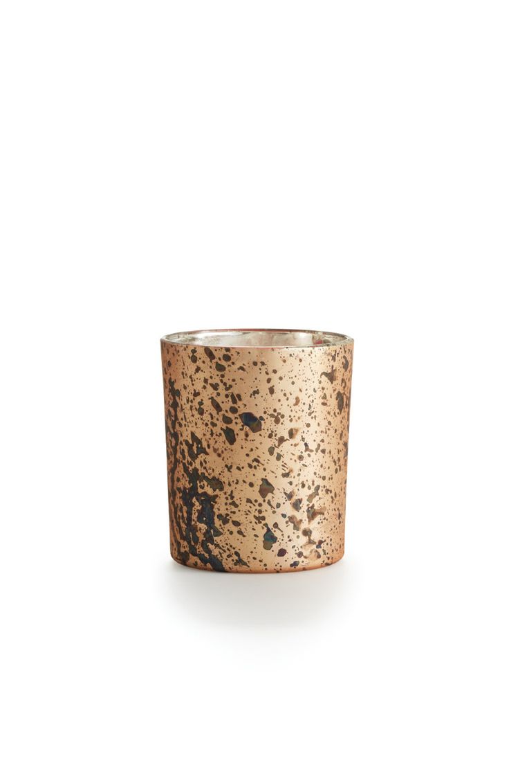 Copper Rose Majestic Glass Candle Glass Candle Copper Rose