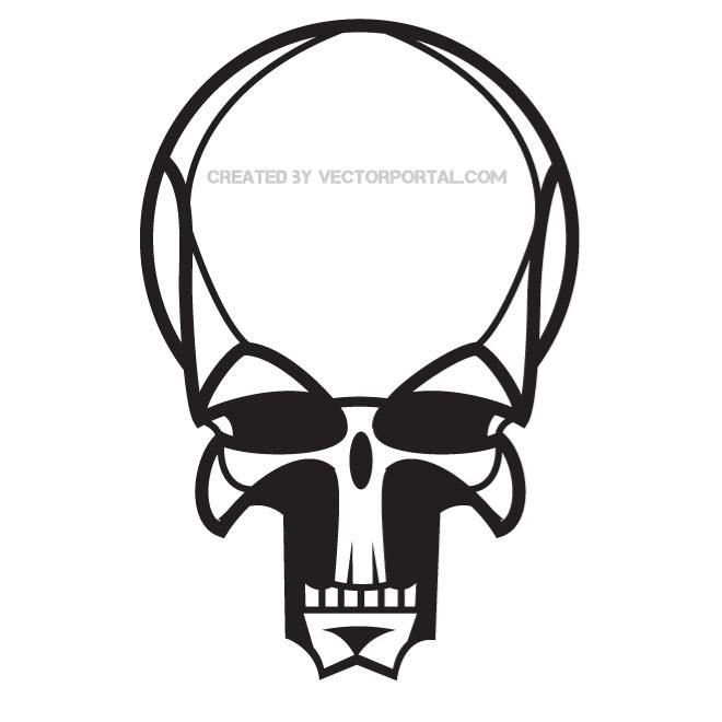 free skull vector