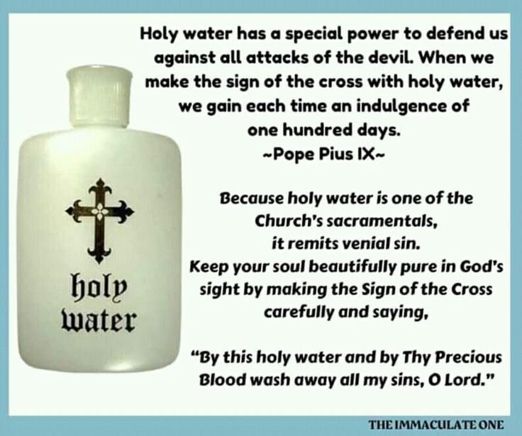 Holy Water - prayer, benefits & uses. Catholic Catechism, Catholic Beliefs, Catholic Teaching, Catholic Quotes, Catholic Prayers, Religious Quotes, Catholic Faith, Roman Catholic, Catholic Church