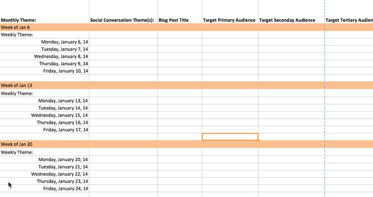 30 best Editorial Content Calendar Templates images on Pinterest