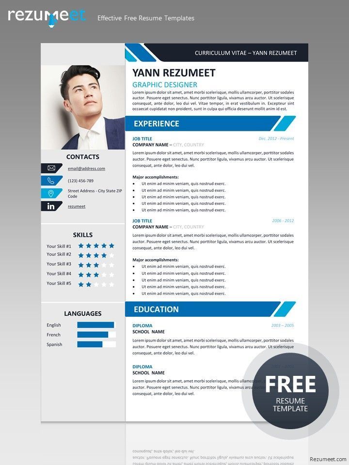 Yanaka Free Professional Resume Template For Ms Word Docx Resume Design Free Resume Template Professional Free Professional Resume Template