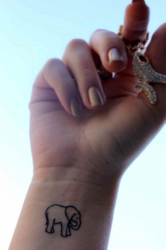 I've been considering a small new tattoo... A small elephant on my
