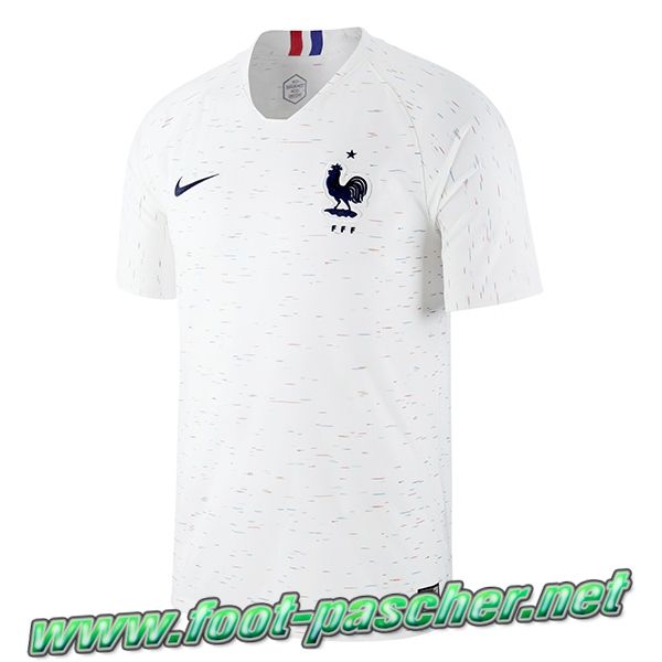 Nouveau Maillot De Foot Pas Cher Chine Fff France Blanc Coupe Du Monde 2018 Exterieur Maillot De Football Maillot Maillot De Foot