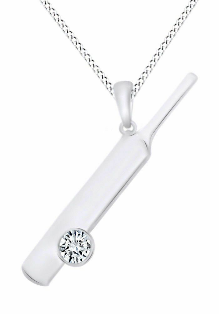 14K Solid White Gold Bezel Set Round Flawless Pendant Necklace 1TCW