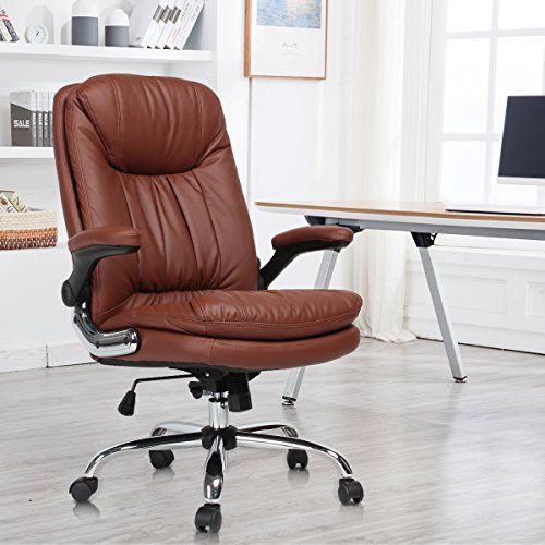 Yamasoro Ergonomic Office Chair With Flip Up Arms And Comfy