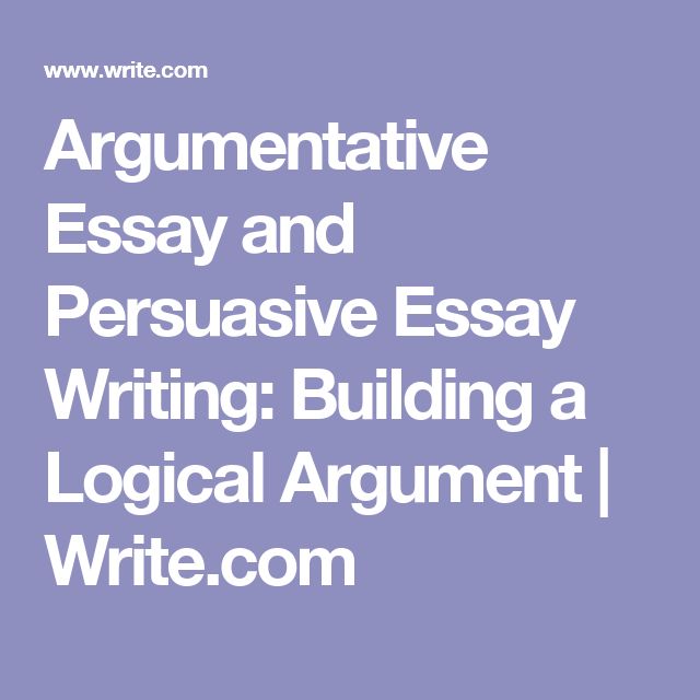 Argumentative essay writing tips