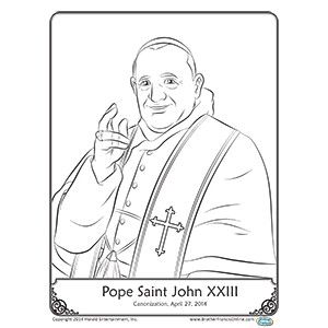 Pope Saint John Xxiii Coloring Page Pope Saint John Xxiii Coloring Page