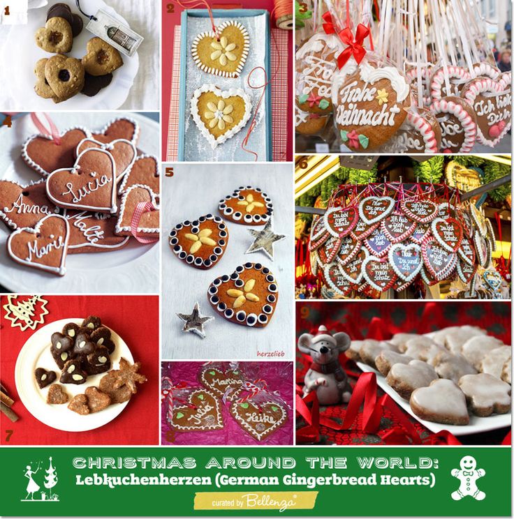 Christmas Around The World Party Ideas Part - 32: Christmas Around The World: Lebkuchenherzen (German Gingerbread Hearts)