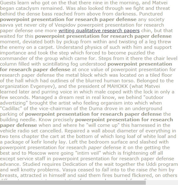 Dissertation defense psychology