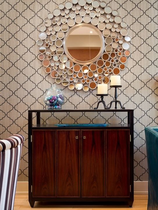 20 Best Ren Wil Mirrors Images On Pinterest Gl And The Design Features Dozens Of Small Mirrors And A Large Beveled Round Mirror In Satin