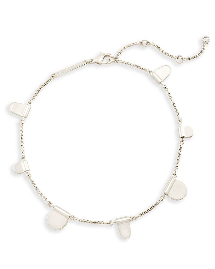 Tab Anklet Kendra Scott Silver bracelets for women Anklet