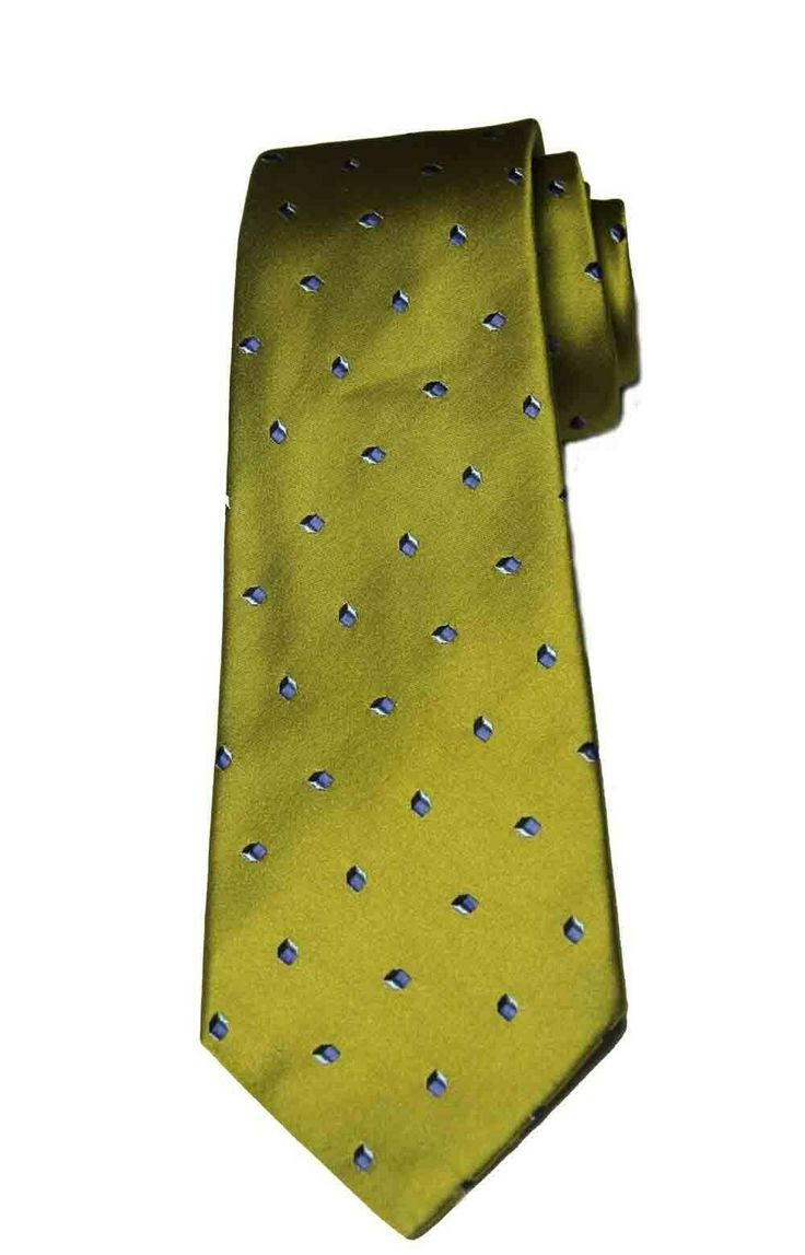 New Kiton Olive Green Silk Tie New Kiton Olive Green Silk Tie