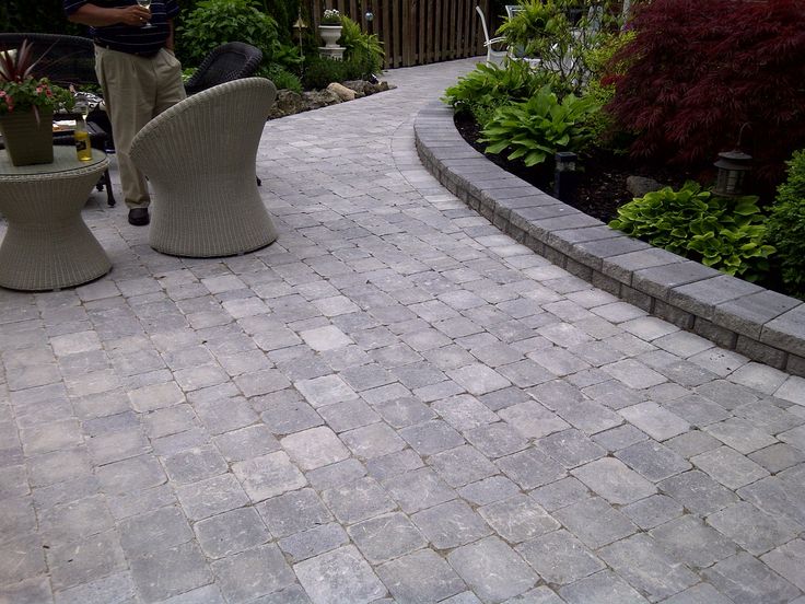 interlocking stone patio using brussels block unilock stone vf landscape ltd - Patio Stone Ideas With Pictures interlocking stone patio using brussels block unilock stone vf landscape ltd - Patio Stone Ideas With Pictures