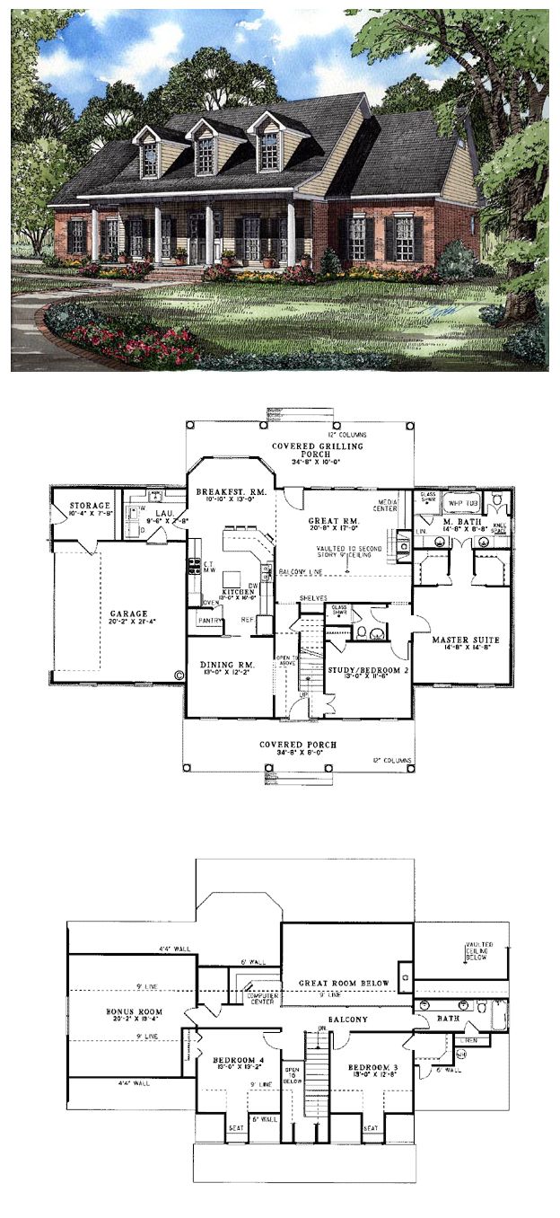 53 best Colonial House Plans images on Pinterest | Colonial house ... 53 best Colonial House Plans images on Pinterest | Colonial house ...