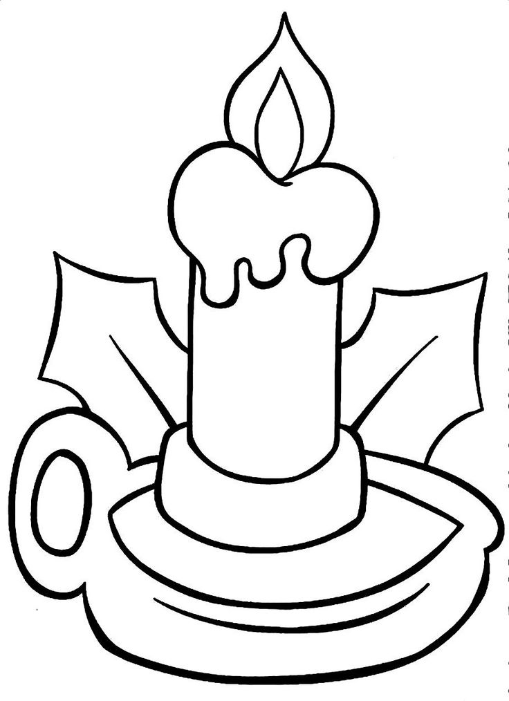 Free Christmas Candle Lights Coloring Pages | Educative Printable ... Christmas Presents Coloring Sheets